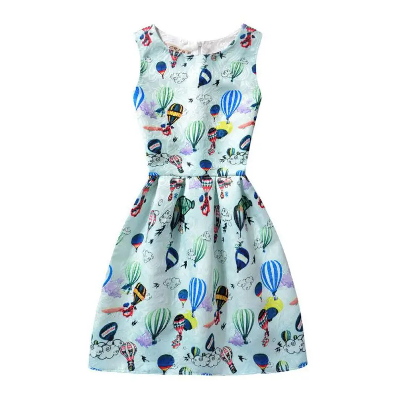 Новое поступление модные платья для девочек вечерние без рукавов милое