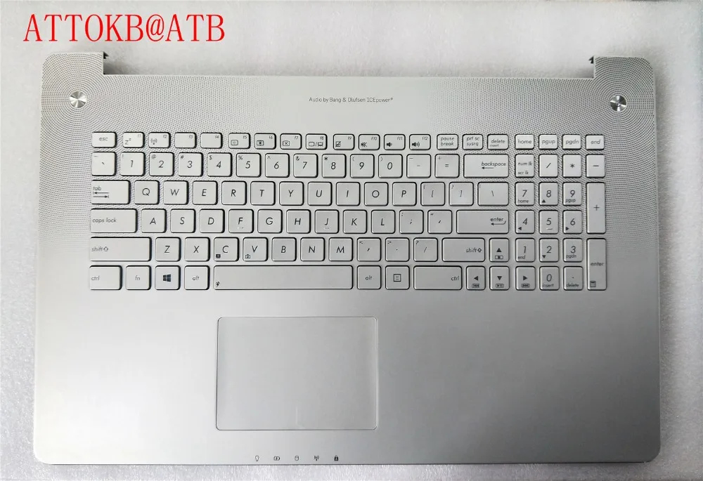Новая русская/английская стандартная клавиатура для ноутбука ASUS N750 N750J N750JV N750JK