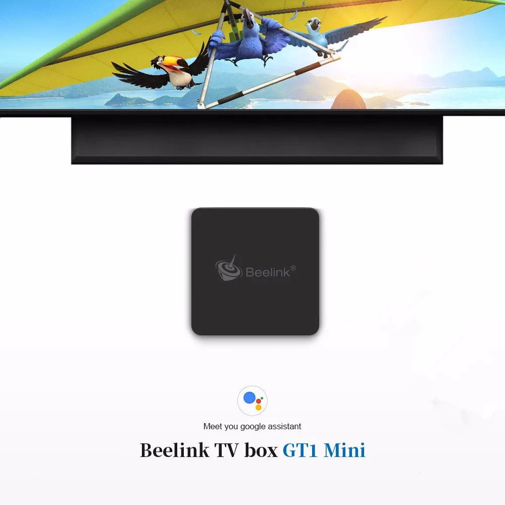 Мини ТВ-приставка Beelink GT1, Android 8,1, Amlogic S905X2, 4 K, 4 Гб DDR4, 32 ГБ, голосовое дистанционное управление, двухдиапазонный WiFi, 1000 Мбит/с, BT4.0, H.265, телеприставка