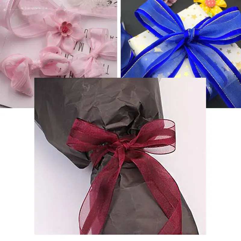 Lucia Crafts 25/40 мм ленты из органзы с цветочной вышивкой корсажные сделай сам для