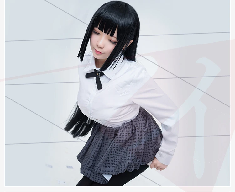 Японская школьная форма аниме kakegurui yumeko jabami косплей костюм парик для волос куртка