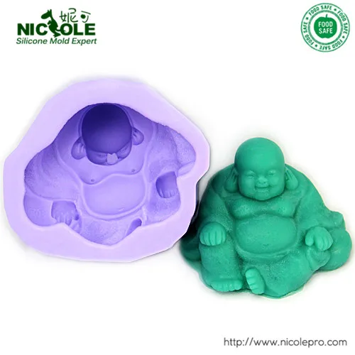 3D форма Nicole Buddha для резьбы в виде соли силиконовая мыла|soap moulds|silicone soap mouldsclay mold |