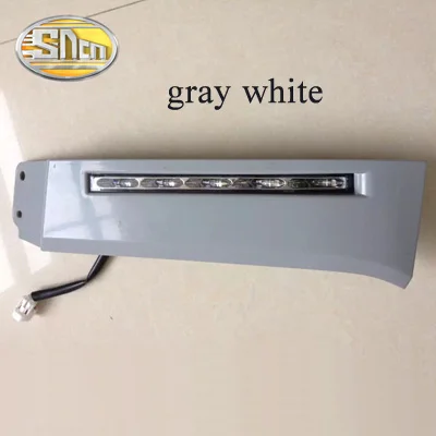 gray white SNCN светодиодный фонарь дневного света для Toyota Tundra 2010-2013 автомобильные аксессуары Водонепроницаемый ABS 12 V DRL Противотуманные фары украшения - Цвет: gray white
