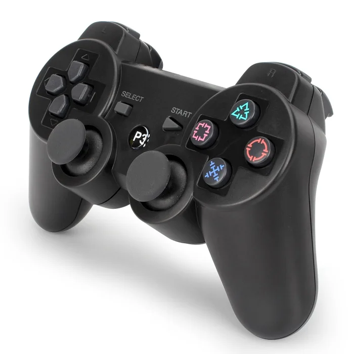 Black Беспроводные Bluetooth геймпады для PS3 контроллер Playstation 3 двойной-shock игровой джойстик play stationmanette ps3-Game ручка - Цвет: Black