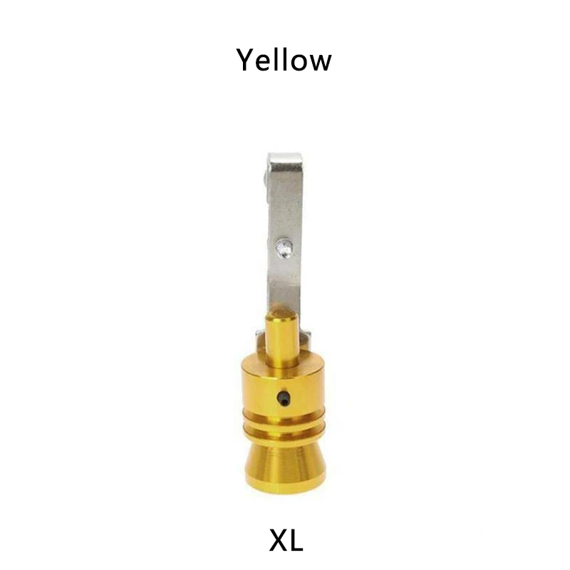 Yellow-XL Практичный турбо звуковой свисток глушитель выхлопной трубы авто выдув клапан-симулятор Универсальный симулятор Whistler инструменты - Цвет: Yellow-XL