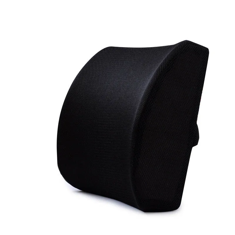 screen cloth black Дорожная Автомобильная подушка для спины копчик ортопедическая с эффектом памяти Массажная подушка для сиденья Подушка для спинки стула офисная подушка для терапии сна - Цвет: screen cloth black