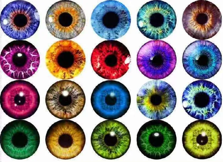 Круглые глаза Дракона 20 мм разные цвета парные узоры стеклянный кабошон с