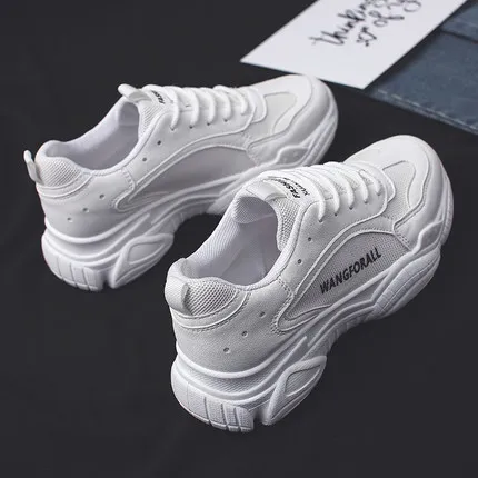 Новинка 2019 года сезон весна спортивная обувь в Корейском стиле белые туфли