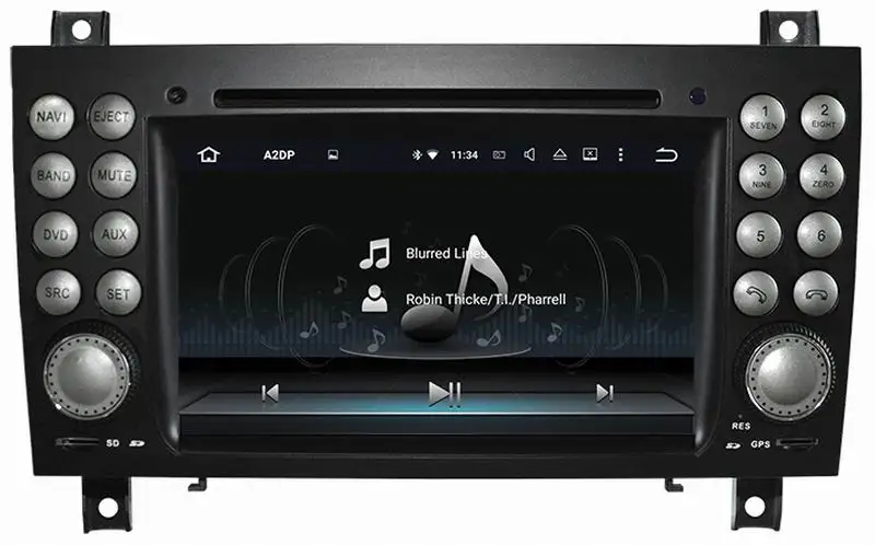 Ouchuangbo android 10 dvd плеер радио для Benz SLK 171 2004 2011 с gps Bluetooth wifi USB 8 ядер 4 Гб + 64 ГБ|car player|dvd