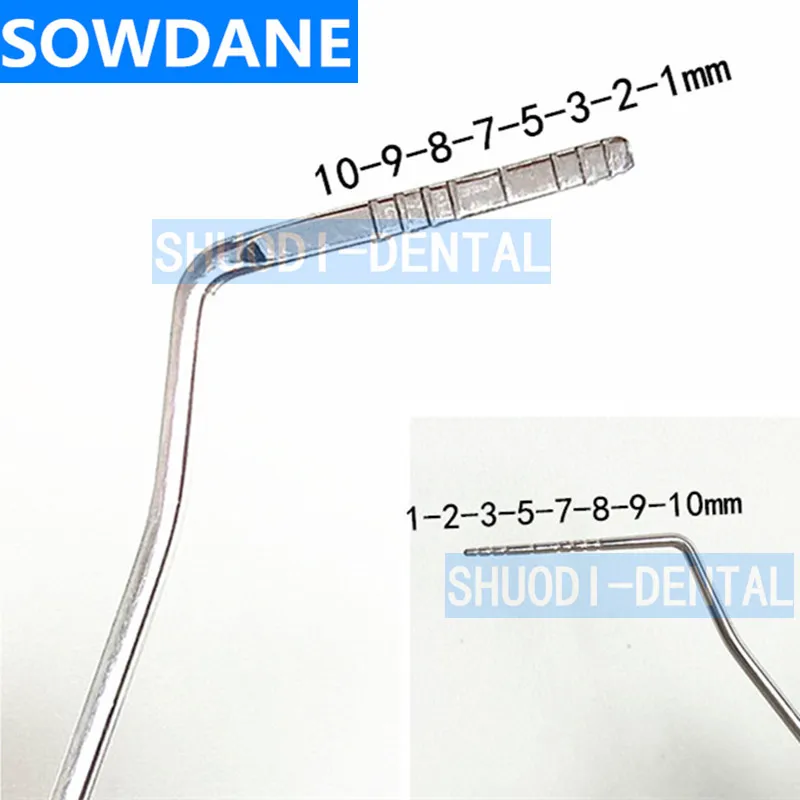 

Dental Stainless Steel Periodontal Probe with Scaler Explorer Instrument Tool Endodontic Dental Teeth Whitening Tool Oral Care