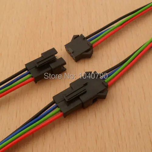 20 комплектов 4 контактный Штекерный разъем провод 5050/3528 RGB Светодиодная лента