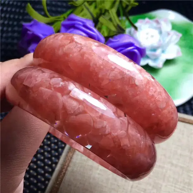 

Женский браслет с родохрозитом, внутренний диаметр 58-60 мм