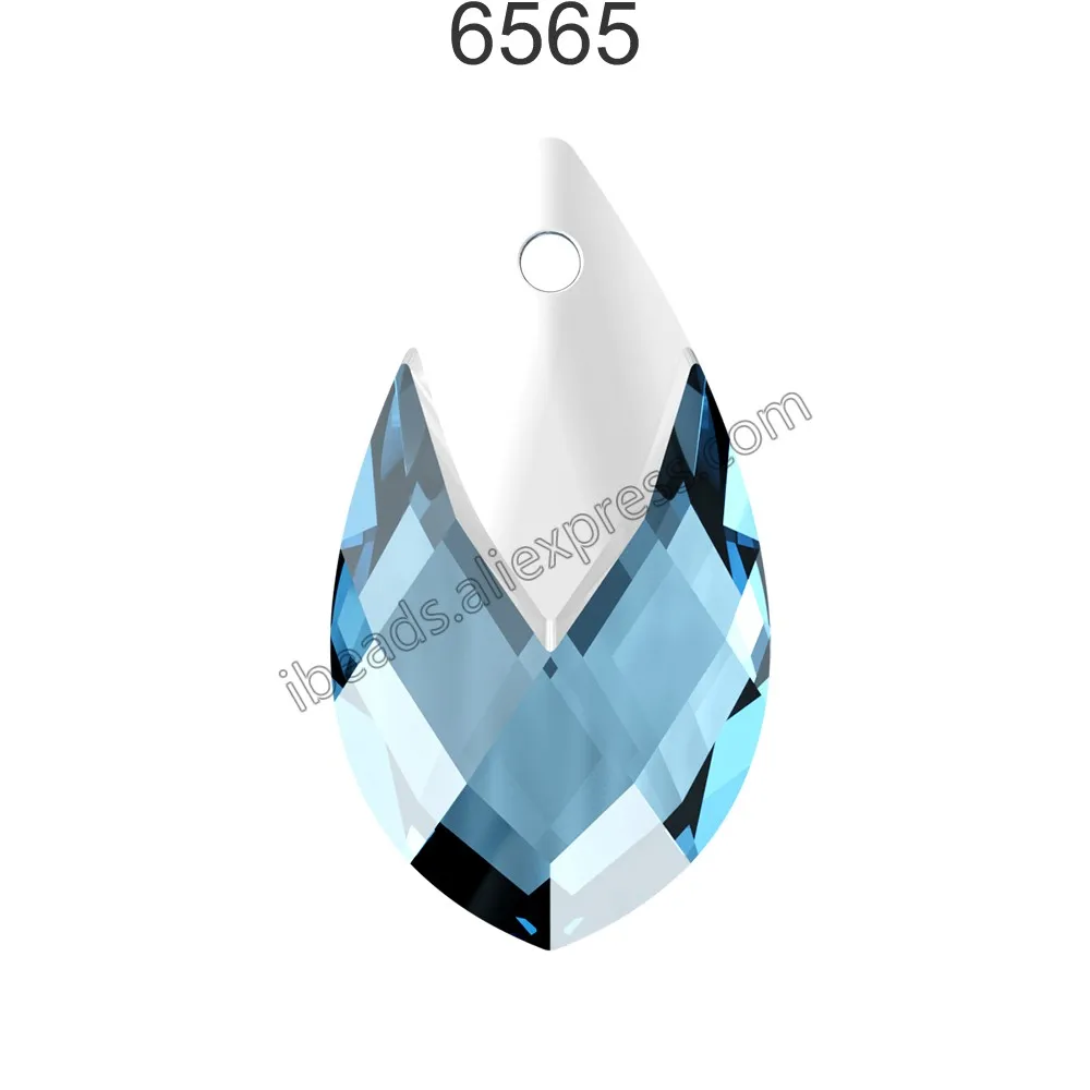 Aquamarine 202 1 шт.) кристалл Swarovski 6565 Met cap грушевидный кулон Австрийские Свободные Стразы для изготовления ювелирных изделий своими руками - Цвет: Aquamarine 202