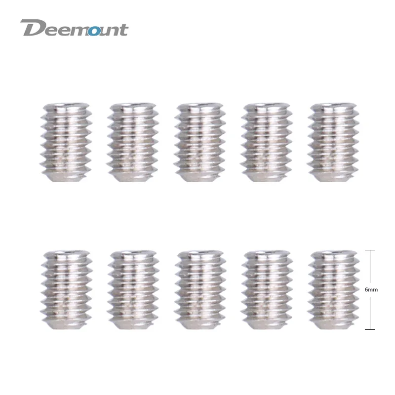 6mm 10PCS Deemount 10 шт. M4 велосипедные педали шпильки стальные анти-Лыжные болты контактный гвоздь для велосипедных педалей Аксессуары для велосипеда - Цвет: 6mm 10PCS
