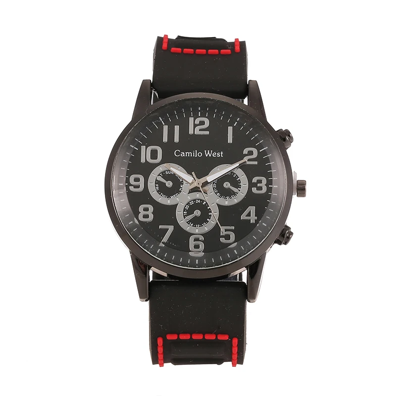 Reloj hombre мужские спортивные часы с силиконовым ремешком кварцевые армейские