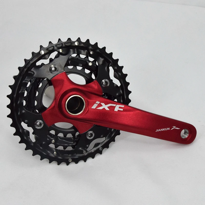 Алюминиевый сплав 24-32-42T MTB велосипедный Кривошип BCD коленчатый Набор 30 скоростей велосипедная цепь Кривошип набор с BB для велосипедного кривошипа