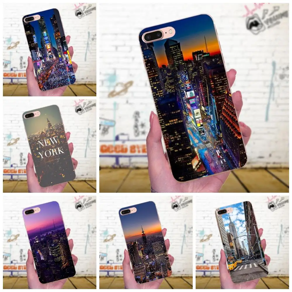 Мягкий ТПУ Модный чехол для Apple iPhone 4 4S 5 5C 5S SE 6 6S 7 8 Plus X XS Max XR New York Times Square Taxi Best |
