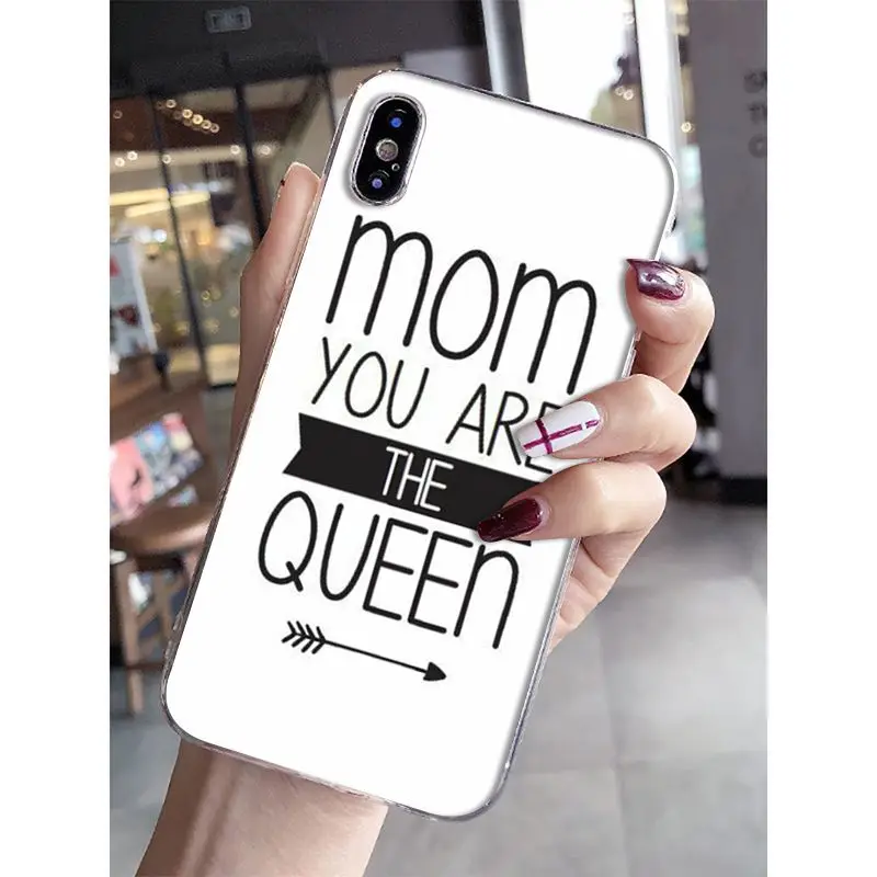 Чехол для телефона с принтом Babaite I Love My Mom And Dad Apple iPhone 8 7 6 6S Plus X XS MAX 5 5S SE XR |