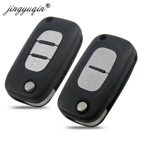 Jingyuqin 2/3 кнопочный флип-ключ для автомобиля чехол-брелок для Renault Fluence Clio /Megane /Kangoo Modus Lada VA2/HU83/Ne72 Blade