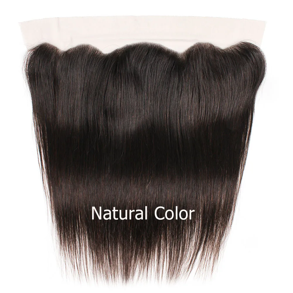 Mogul волосы 4x13 от уха до уха фронтальные индийские прямые волосы Remy человеческие волосы натуральный цвет темно-коричневый 1B 27 Омбре мед блонд - Цвет волос: Естественный цвет