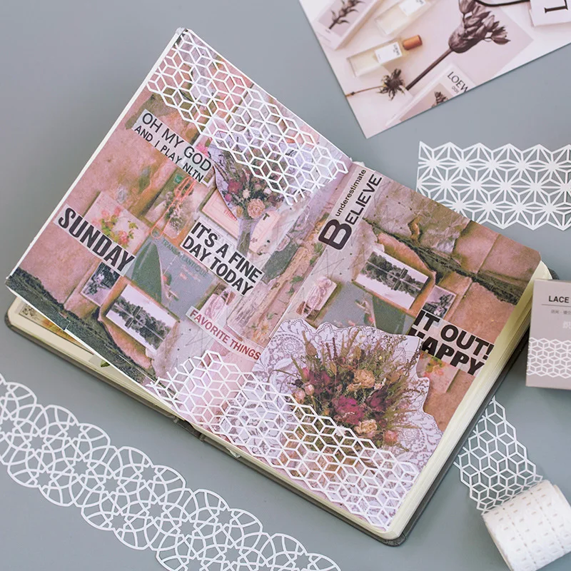 Творческий ажурные декоративные наклейки кружевной узор самоклеящаяся