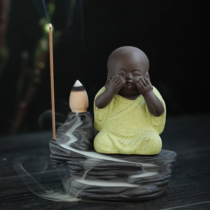 Буддистский креативный домашний декор маленькая Будда студийная курильница для