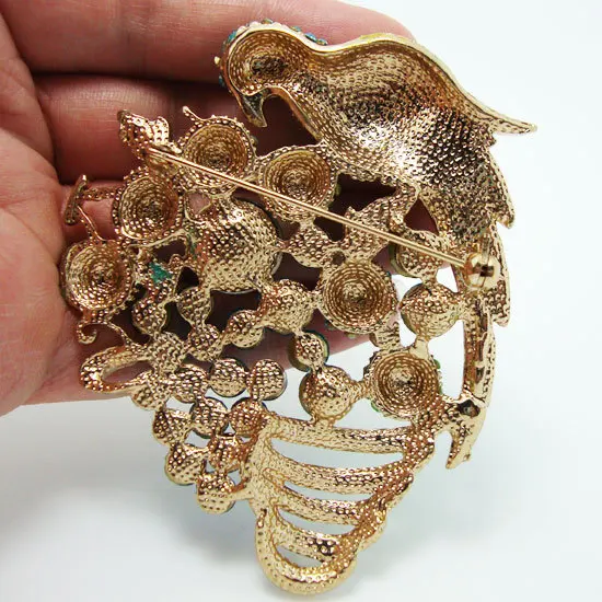 Уникальные Модные Броши Стразы из искусственных кристаллов с голубым