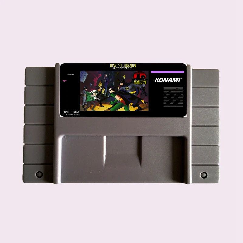 Высокое качество 16 бит Приключения Бэтмена и Робин NTSC большой серый игровая карта для США Версия игры плеер