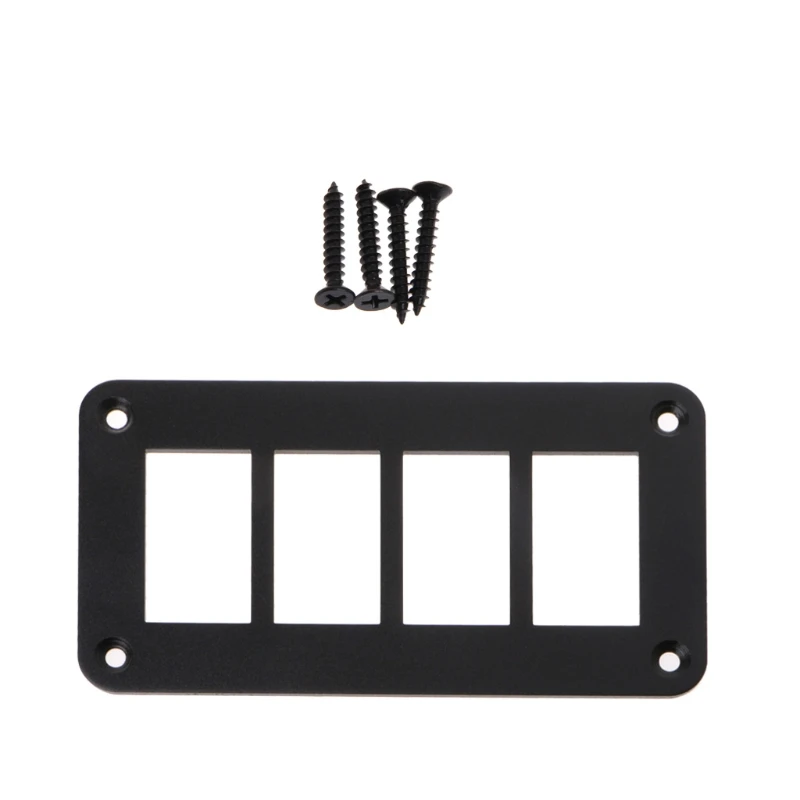 

4 Holes Aluminum Rocker Switch Panel 2/3/4/6 Way Housing Holder For Car Boat Auto Parts
