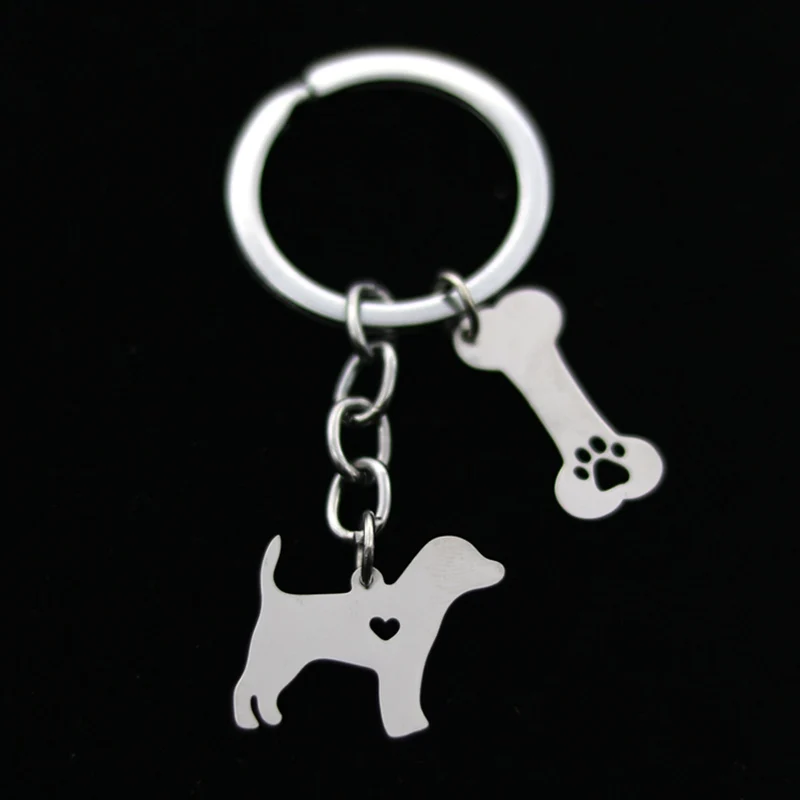 Брелок для ключей Canuomen с изображением собаки из нержавеющей стали|fashion keychain|keychain