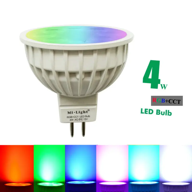 4 Вт Mi светильник светодиодный лампы лампа с регулируемой яркостью MR16 RGB CCT (2700 6500 K)