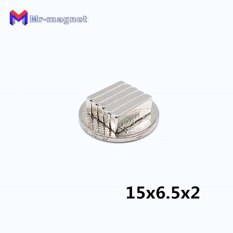 Суперпрочный неодимовый магнит N35 15*100*2 мм 6 5 шт. 15x6 5x2 NdFeB | Обустройство дома