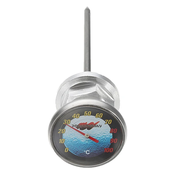 Алюминиевая длинная игла для мотоцикла масляный щуп термометр Alu с часами