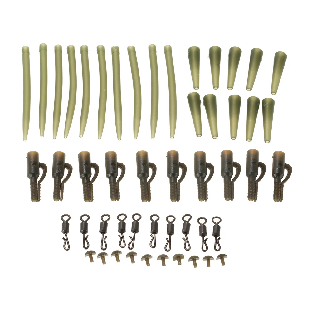 50 шт. клеммные рыболовные снасти для карпа безопасные свинцовые зажимы с