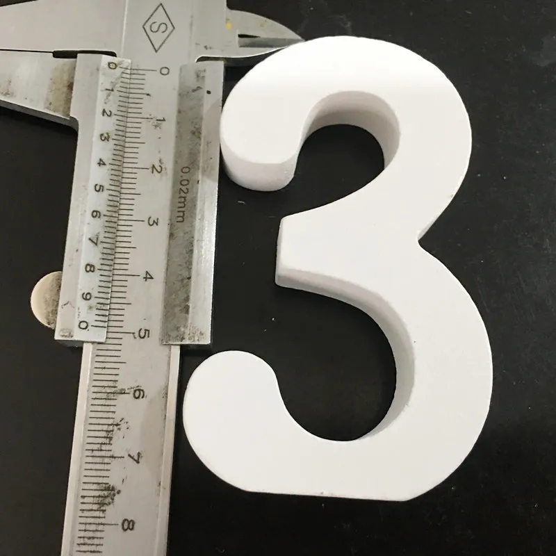 3.14" Wood Craft Plywood Wooden Number, Number 0 To 9 for Wedding Nursery Home Decoration
