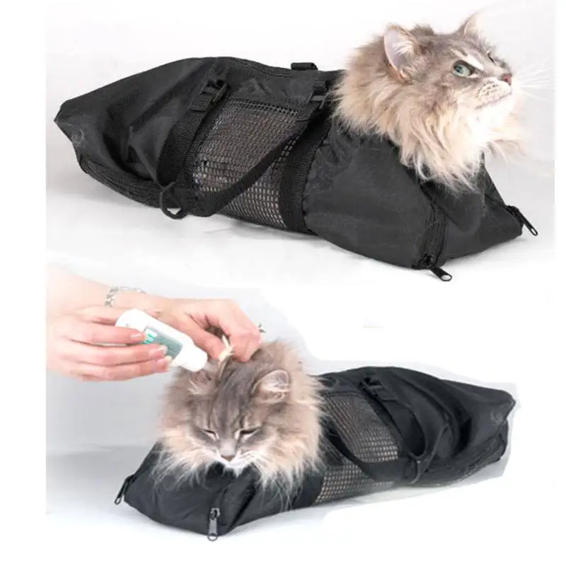 Коты уход для купания сетчатый мешок котенок удерживающий не царапает укуса