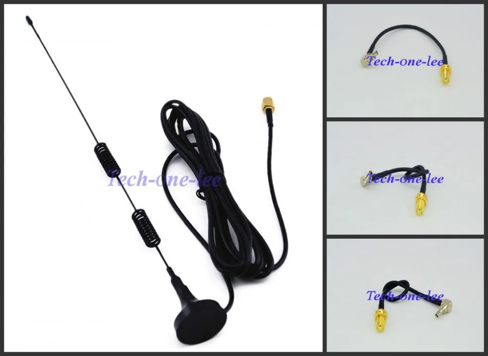4G 5dbi LTE Антенна 698 960/1700 2700 МГц с магнитным основанием 3M + CRC9 разъем под прямым углом