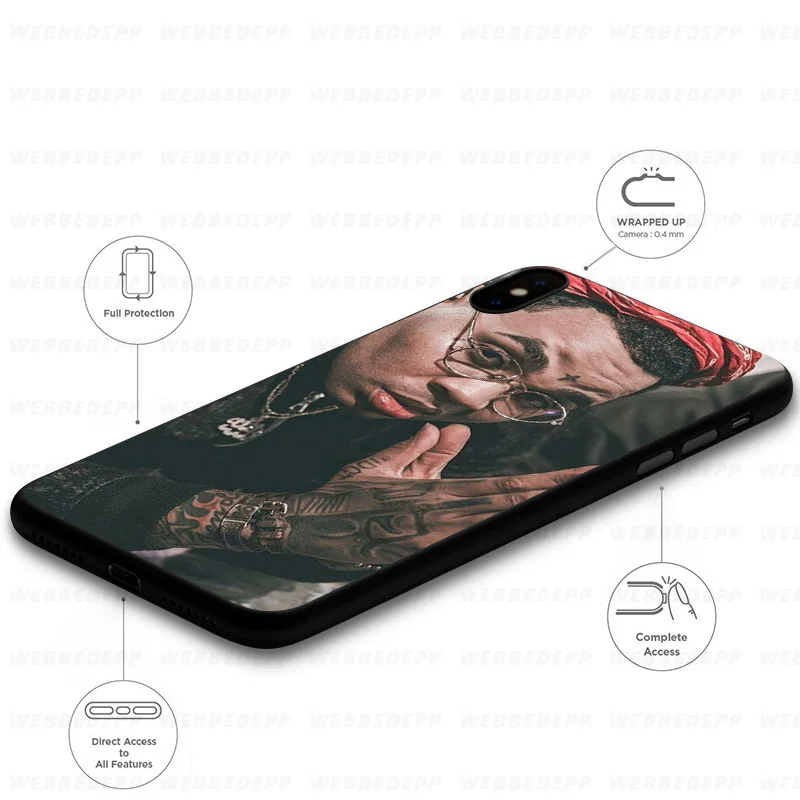 WEBBEDEPP Kevin Gates Soft Case for Huawei Mate Honor 20 6A 7A 7C 7X 8 9 9X 10 View Lite Pro 30 |