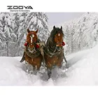 Алмазная живопись, вышивка крестиком, Снежная карета, Хрустальная вышивка, алмазная вышивка, полностью Алмазная декоративная вышивка, BJ534