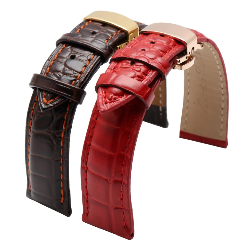 

Genuine leather watchband 14mm 16mm 18mm 20mm 22mm High quality leather strap men womens' watch bracelet