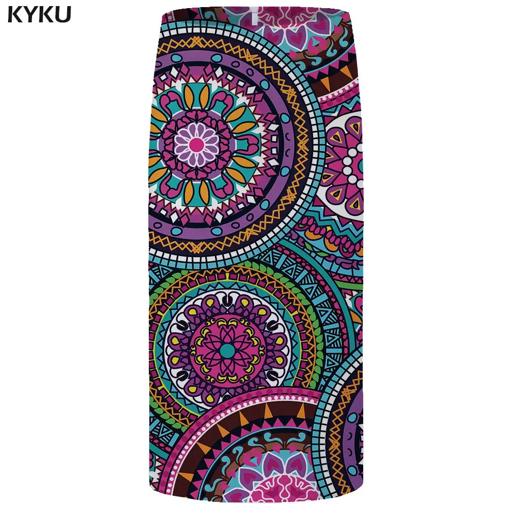 Skirt Woman 10 Бренд KYKU, юбки Dragon Ball для женщин, Гоку, сексуальная юбка-карандаш, 3d принт, дерево, большой размер, летние офисные женские юбки до колен - Цвет: Skirt Woman 10