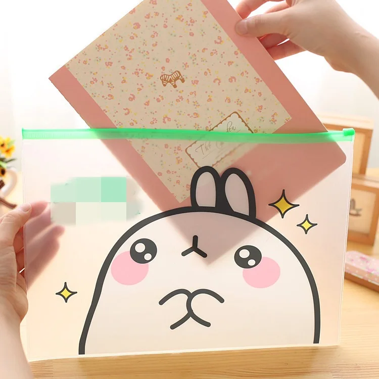 PVC Molang полупрозрачная матовая Сумочка Сумка файл для документов сумка папка