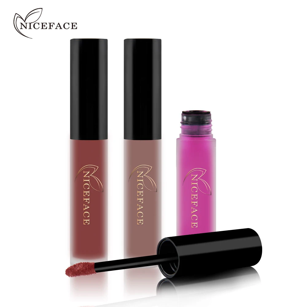 Водостойкая губная помада NICEFACE 1 шт. стойкая Матовая жидкая блеск для губ