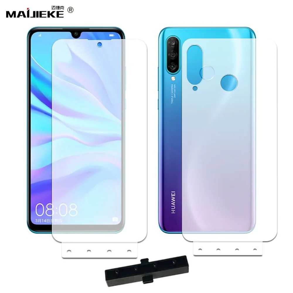 ТПУ Полное покрытие экрана протектор для Huawei P30 pro lite P20 mate 20 20X мягкая Гидрогелевая