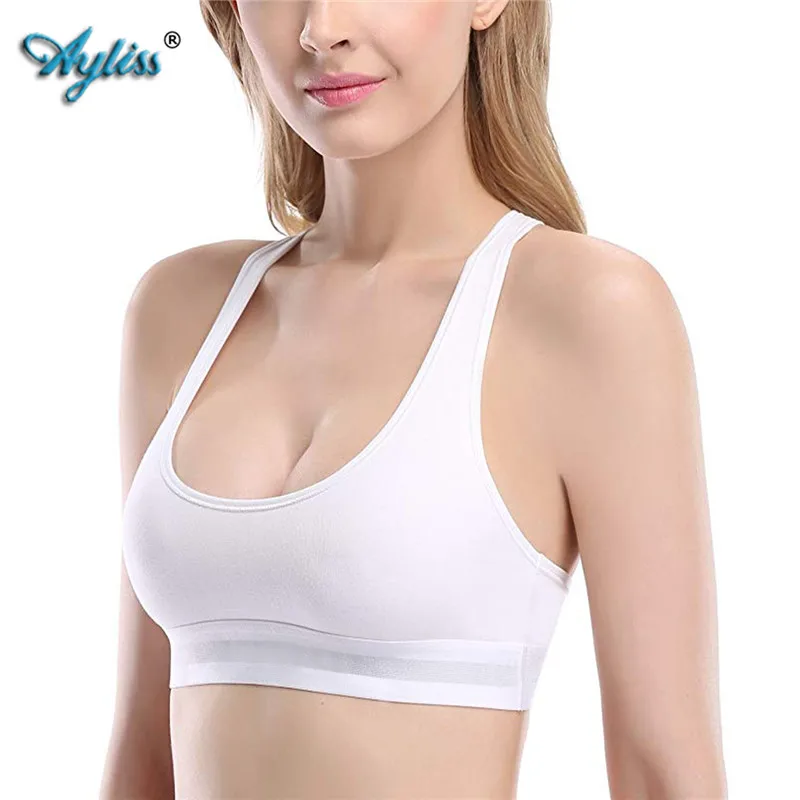 White Ayliss 4 Цвет/3 размера профессиональные впитывает пот Топ Атлетический спортивный бюстгальтер, тренажерный зал, Фитнес Для женщин бесшовные Стеганый жилет Танки размеры S, M, l - Цвет: White