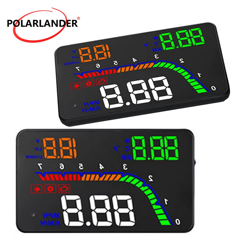 Сигнализация OBD 2 автомобильный универсальный компьютер для вождения HD Скорость