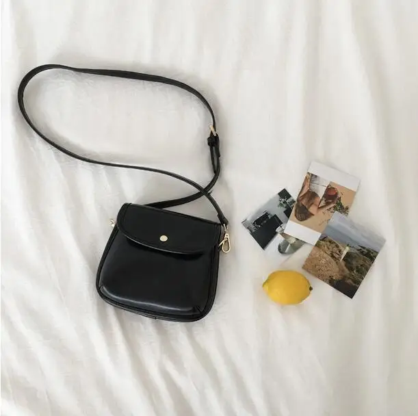 Женская сумка в простом стиле модная из искусственной кожи винтажная через плечо