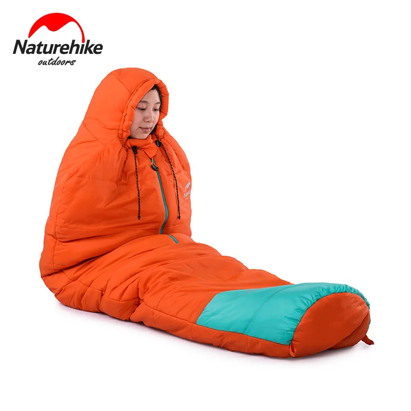 Naturehike легкий спальный мешок Мумия Открытый Кемпинг портативный хлопок