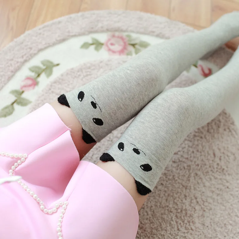 Бесплатная доставка женские хлопковые чулки милые эластичные выше колен с