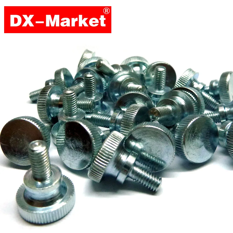 m3 Knurled bolt 6mm -20mm class 4.8 thumb screw DIN464 -B White zine bolts Chinese fasteners Manufacturer A043 | Обустройство дома